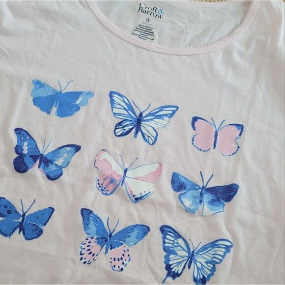 🤸‍♀️3 for 12🤸‍♂️ NWT Croft & Barrow Butterfly Cotton Blend Sleep Shirt - Picture 3 of 3